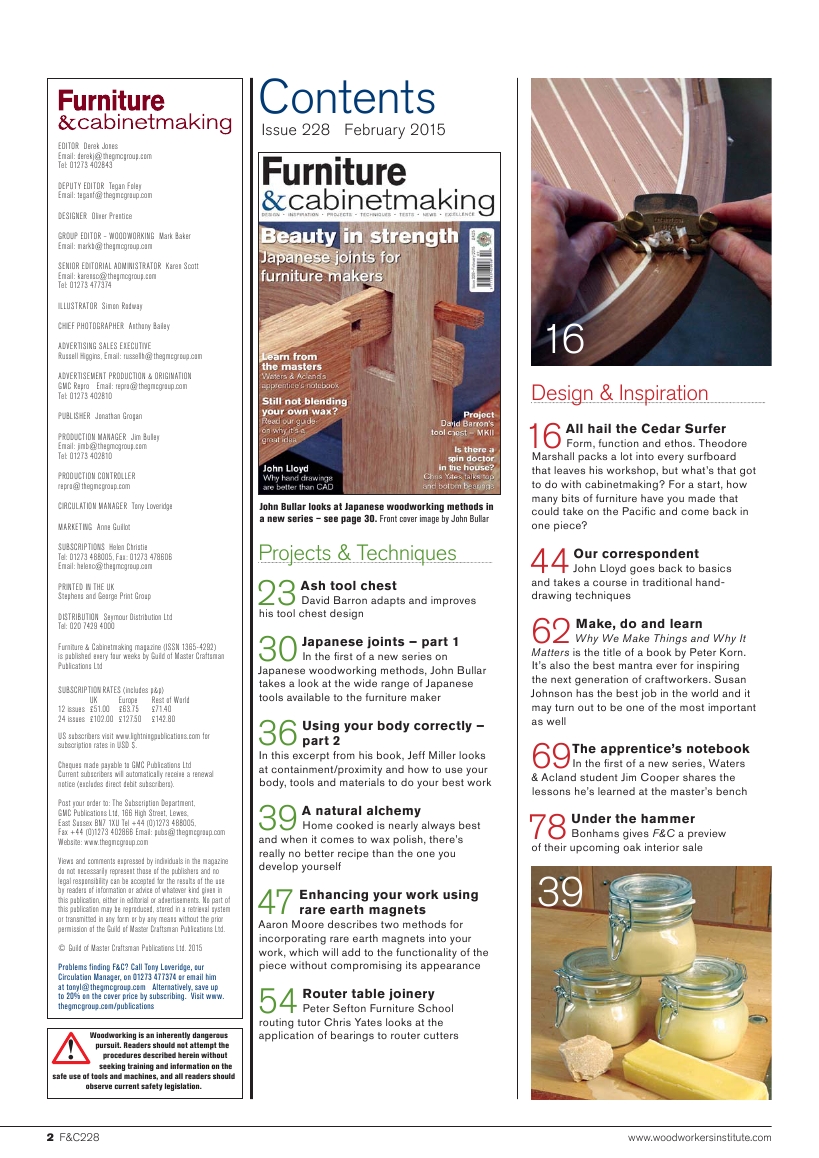 Furniture & Cabinetmaking 228 2015-02